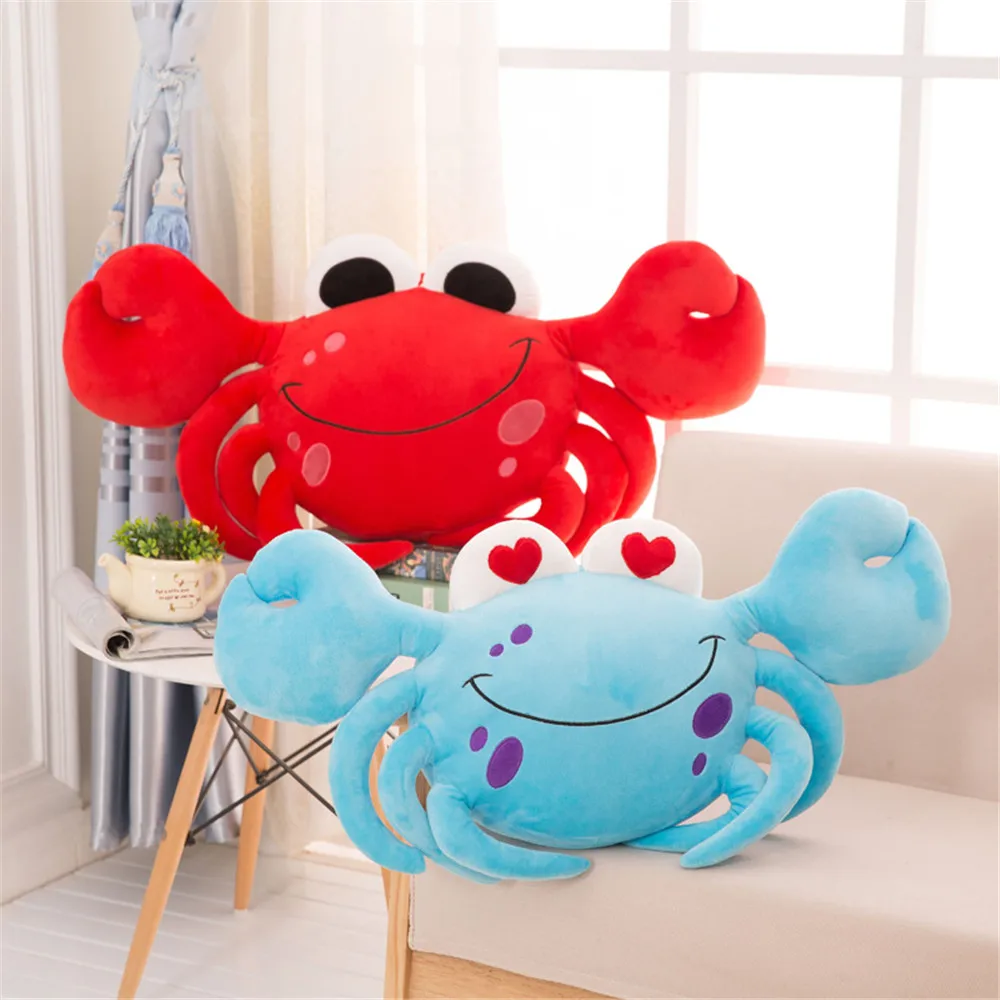 

Fancytrader Plush Crab Toys Big Soft Stuffed Animals Crab Pillow Doll for Kids Gifts 80cm