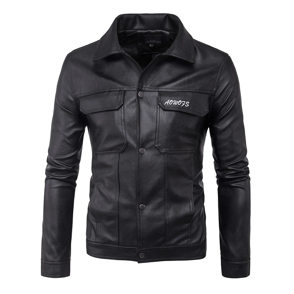 Herobiker Vintage Retro Motorcycle Jackets Men PU Leather Jacket