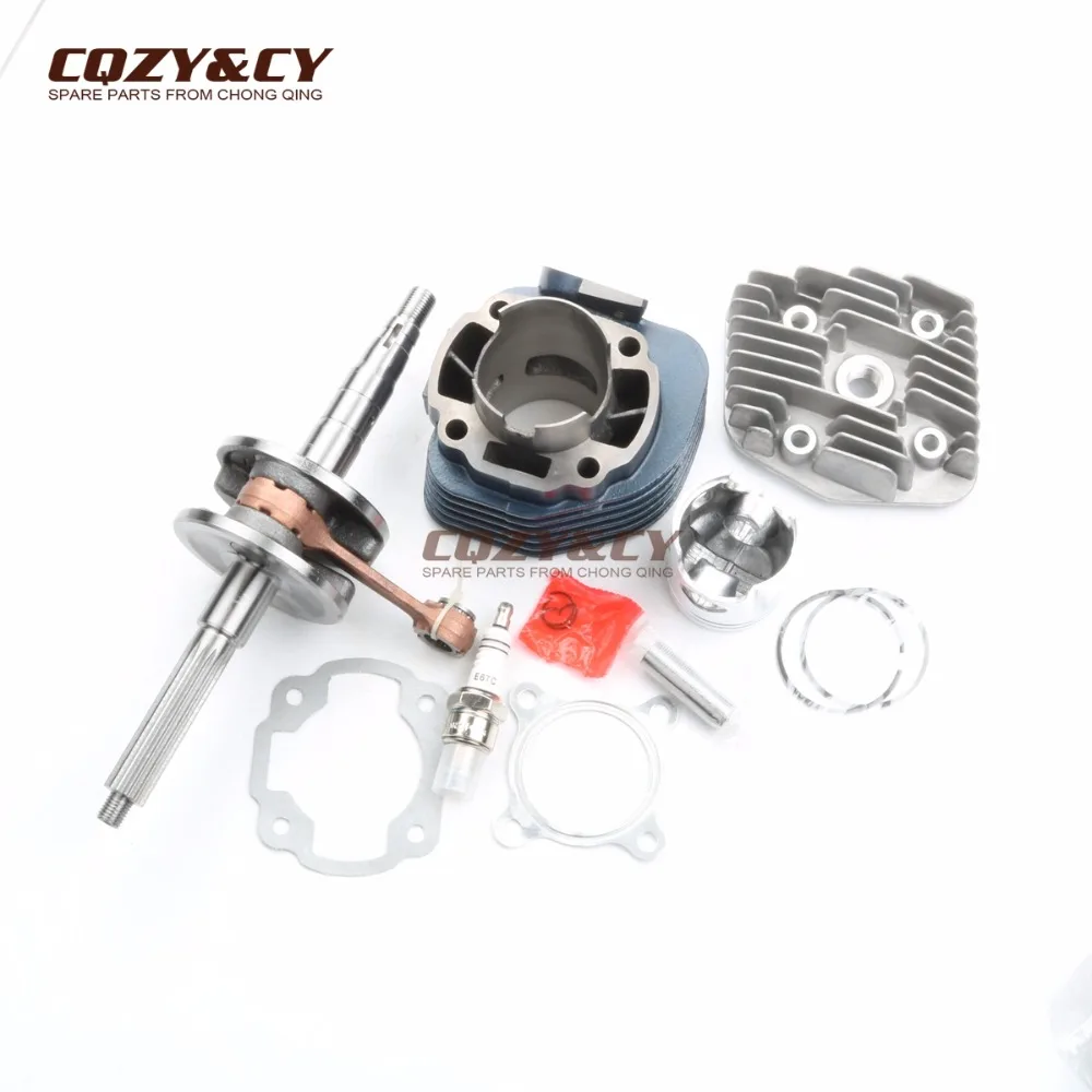 

70cc Big Bore Cylinder Barrel Kit & Crankshaft for MAWI Desire Race 50 Power Star50 Racing Power 50 2T 47mm 12mm pin