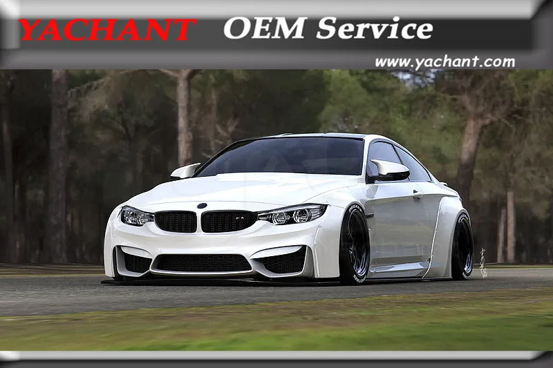 

Car-Styling Fiber Glass FRP Body Kit Fit For 2014-2016 F80 M3 F82 F83 M4 LB LP LW Style Bodykit Front Lip Fender Kit Rear Spats
