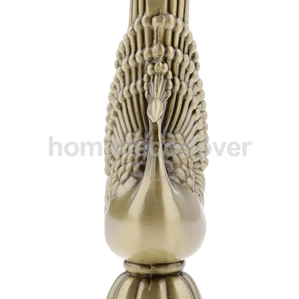 Vintage Shabby Chic Flower Vase Swan/Peacock Alloy Flowers Bottle Jug Wedding Home Decor