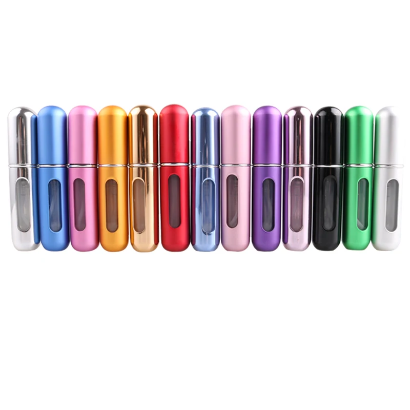 

5ml Portable Refillable Perfume Bottles With Mini Spray Scent Pump Empty Cosmetic Containers Travel Sprayer Atomizer Bottle