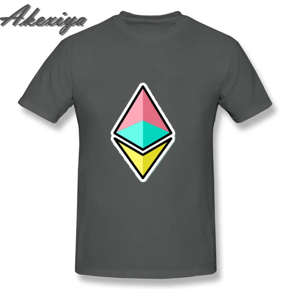 Ethereum Logo Bitcoin Funny T Shirts Summer Fashion 3D men Ethereum Virtual Currency Leisure Short Sleeve Tshirt Homm Fortnight