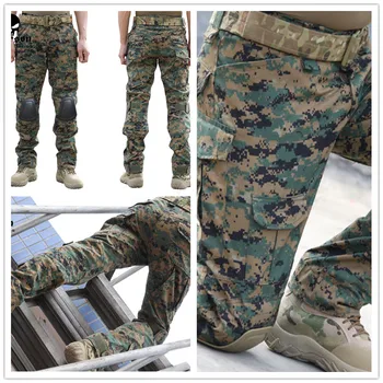 

Emerson Gen2 Pants Emerson Airsoft wargame Pants with knee pads woodland marpat 6989