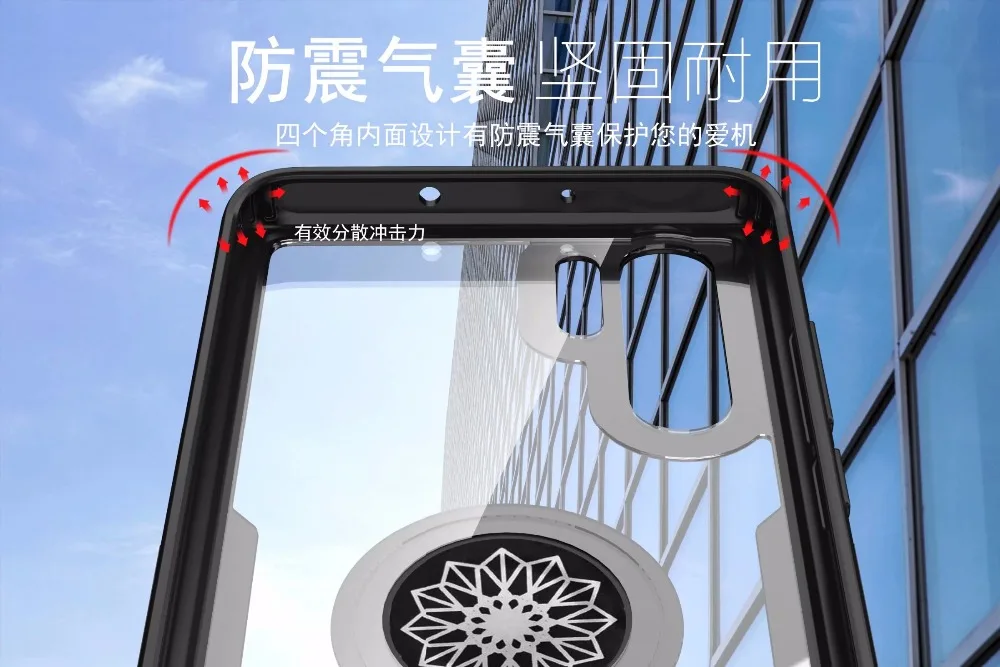 100 шт./лот кольцо прозрачный TPU+ PC+ оборудования Новинка чехол для huawei P20 P20 lite Pro P30 P30 pro Коврики 20 20 lite 20 pro 20X