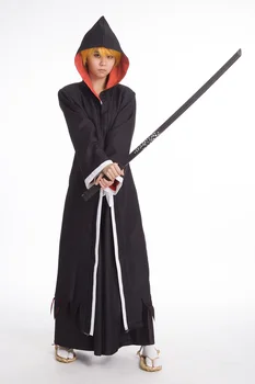 

Hot NEW Cosplay Coat Hot Anime BLEACH Costume Black Cloak Mantle for Cosplay