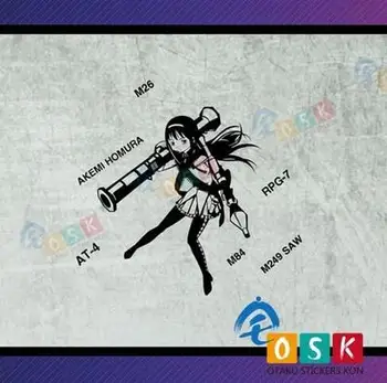 

Puella Magi Madoka Magica Akemi Homura Vinyl Wall Sticker Decal Decor Home Decoration Anime Car Sticker