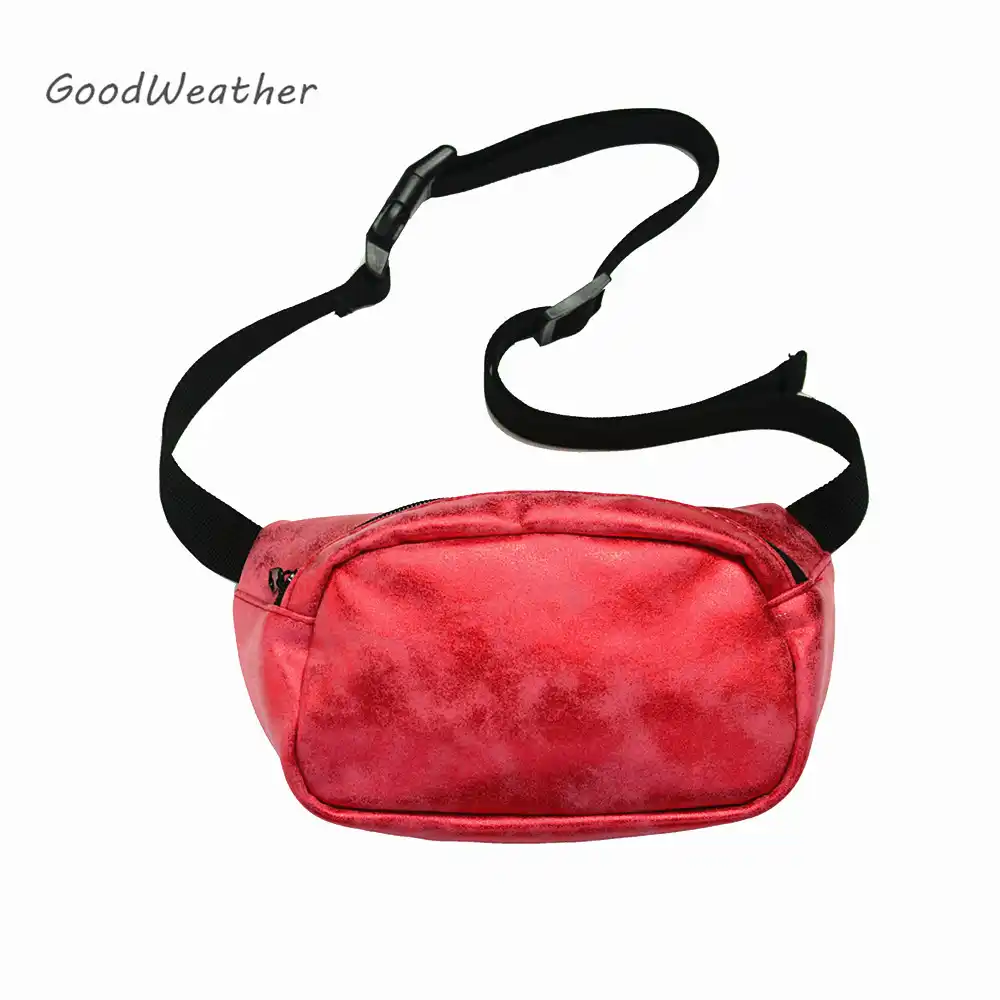 red bum bag