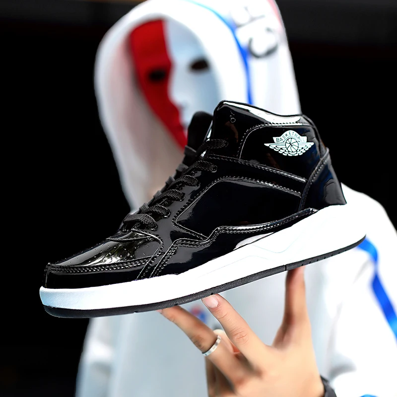 Official Original Authentic Basketball Air Shoes Sport Outdoor Athletic Sneakers Patent Leather