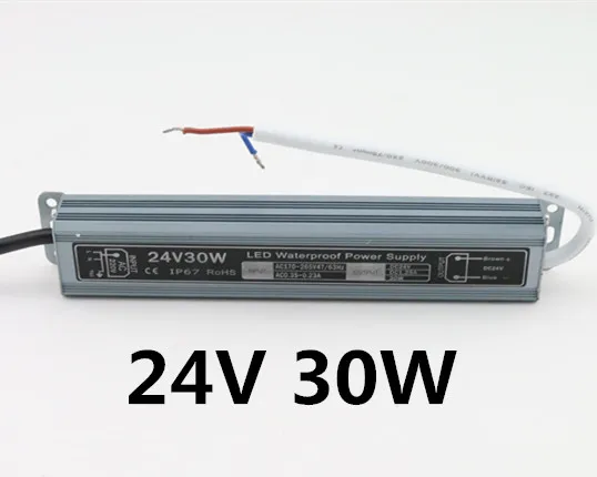 

Inexpensive High quality DC 24V 30W waterproof led driver IP67 adapter led light transformer 1.25A power charger for leds