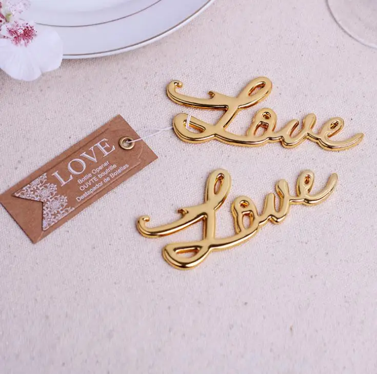 100 шт. лучшее качество хромированная бутылка с надписью "Love" для свадебного торжества или праздника сувениры для девичника и подарок для гостя цвет серебристый, Золотой Цвет SN094