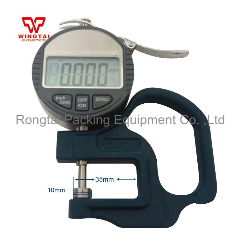 Портативный цифровой Толщина Gauge Meter 0-12,7 мм 0,001 мм