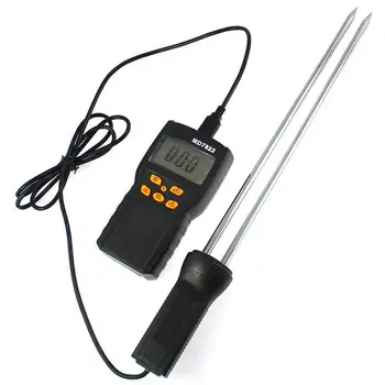 

MD-7822 Digital Grain Moisture Meter Tester LCD Display Humidity Temperature Meters Tester Probe Wheat Corn Rice Moisture Tester