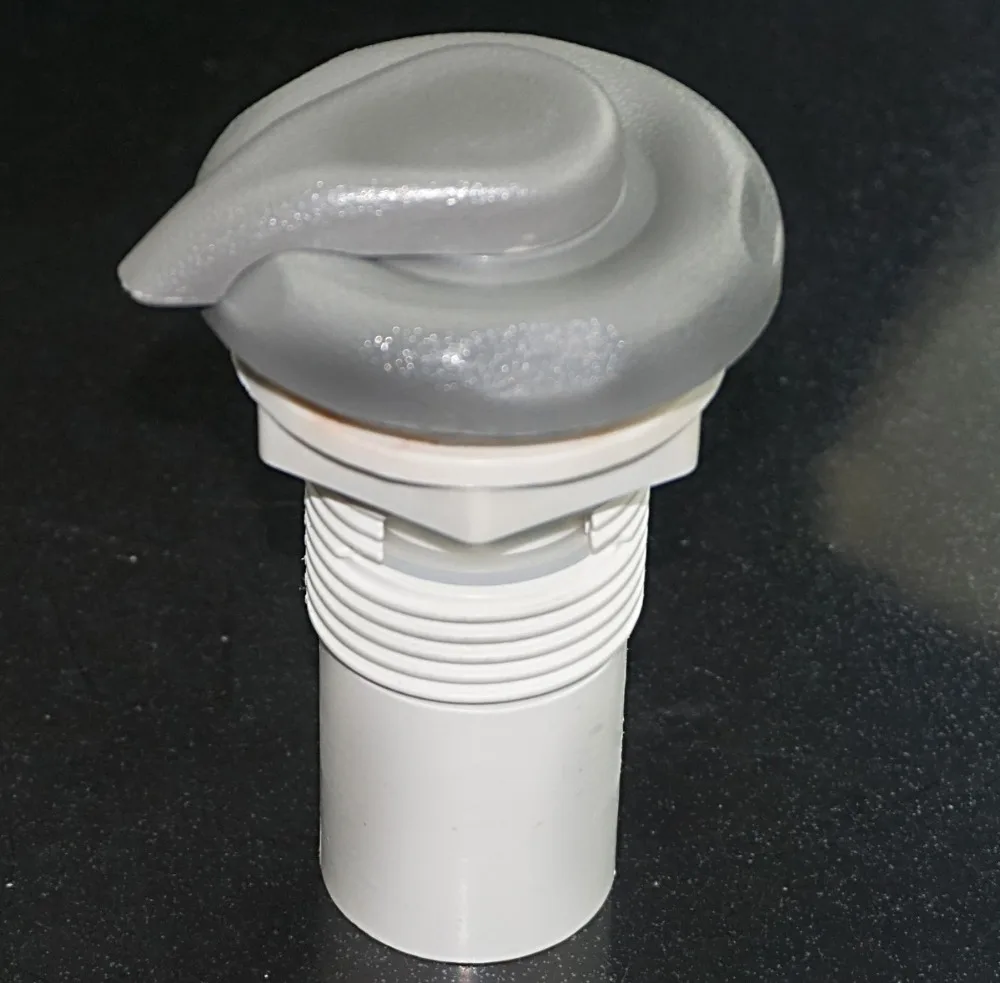 plastic 1" inch air adjustor for spa water diverter & hot tub air