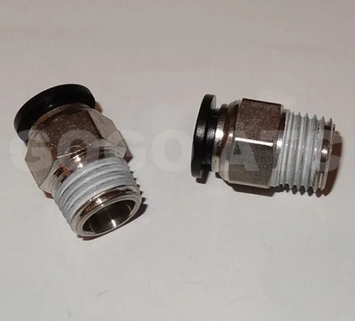 Воздушная трубка 3/8 дюйма 1/8 1/4 1/2 BSP NPT резьба прямое соединение медный пластиковый