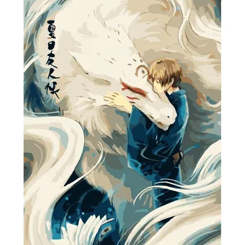 

Train Dragon Comics Cartoon child DIY Digital Painting By Number Modern Wall Art Canvas Painting Unique Gift Home Decor40x50