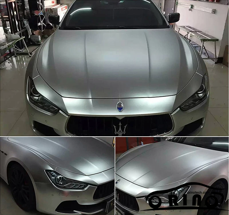 Chrome Matte Silver Vinyl Sticker Wrap-1