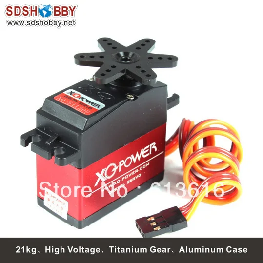 

XQ Power 21kg/56g Digital Servo XQ-S4120D High Voltage 8.5V with Titanium Gear/Aluminum Case