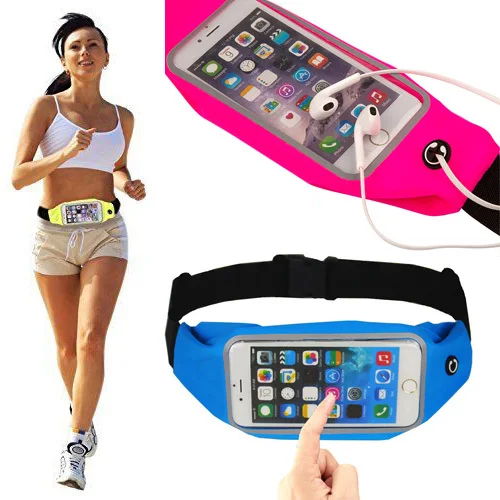 Soft Waterproof Running Sport Waist Bag Phone Pouch Purse Wallet Case ...