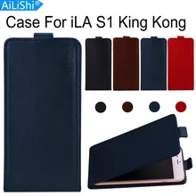 AiLiShi Için iLA S1 Kral Kong Lüks Yukarı Ve Aşağı Çevirme S1 King Kong iLA Deri Kılıf Özel 100% telefon Kapak Cilt + Takip