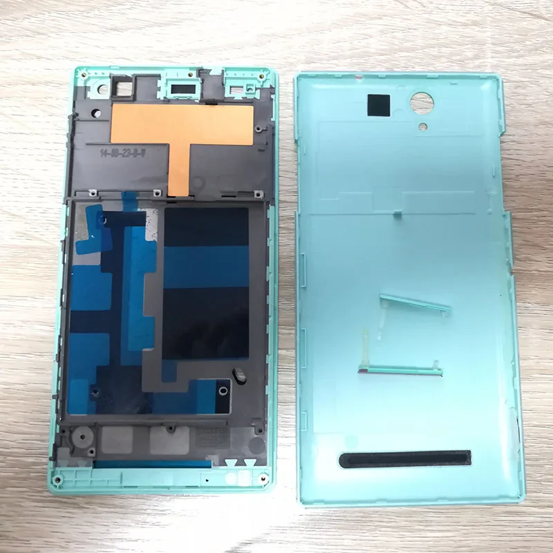 

SZHAIYU Full Housing Front Frame Chassis + Back Battery Cover Case for Sony Xperia C3 S55U D2502 D2503 D2533 + Kits