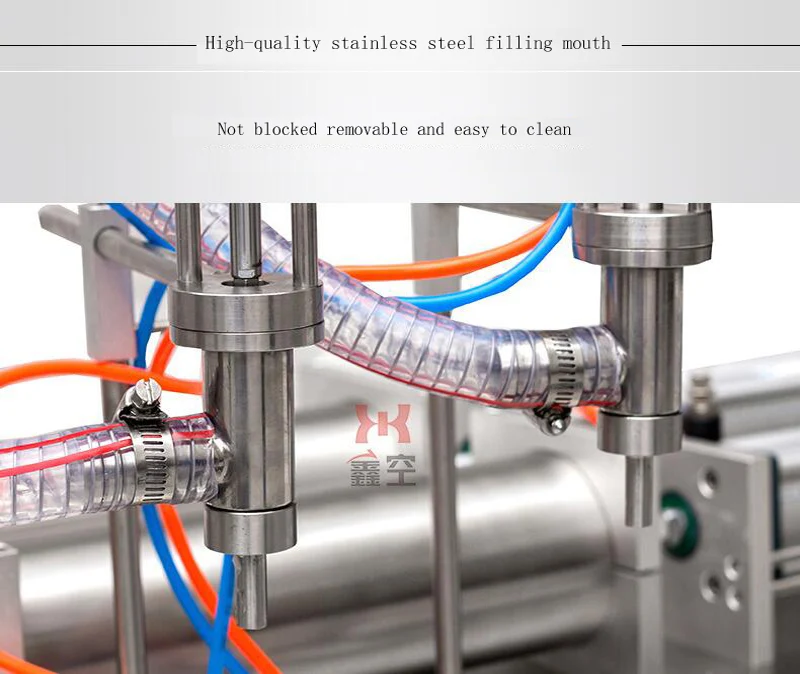 Жидкий двойной-разливочная машина количественная наполнительная машина нержавеющая сталь пневматическая поршневая разливочная машина