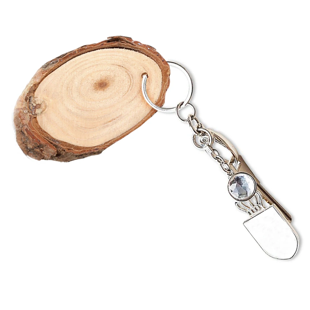 

25 pcs Wooden Key Chain Small Size Simple Wooden Decoration DIY Promotion Customized Wood Keychains Key Tags Promotional Gifts