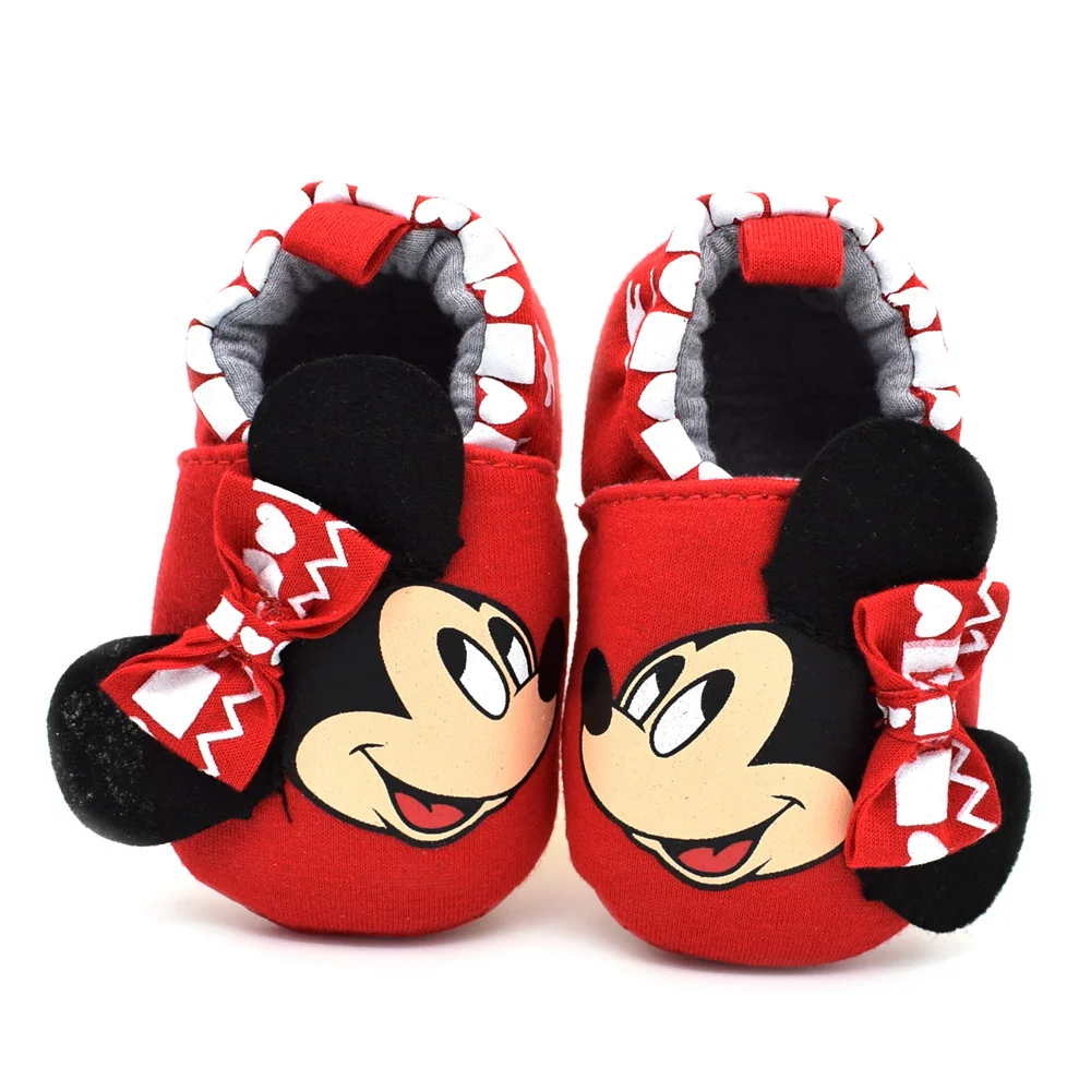 Christmas Baby Shoes Red Minnie Mouse Infant Home Slippers Soft Bottom ...