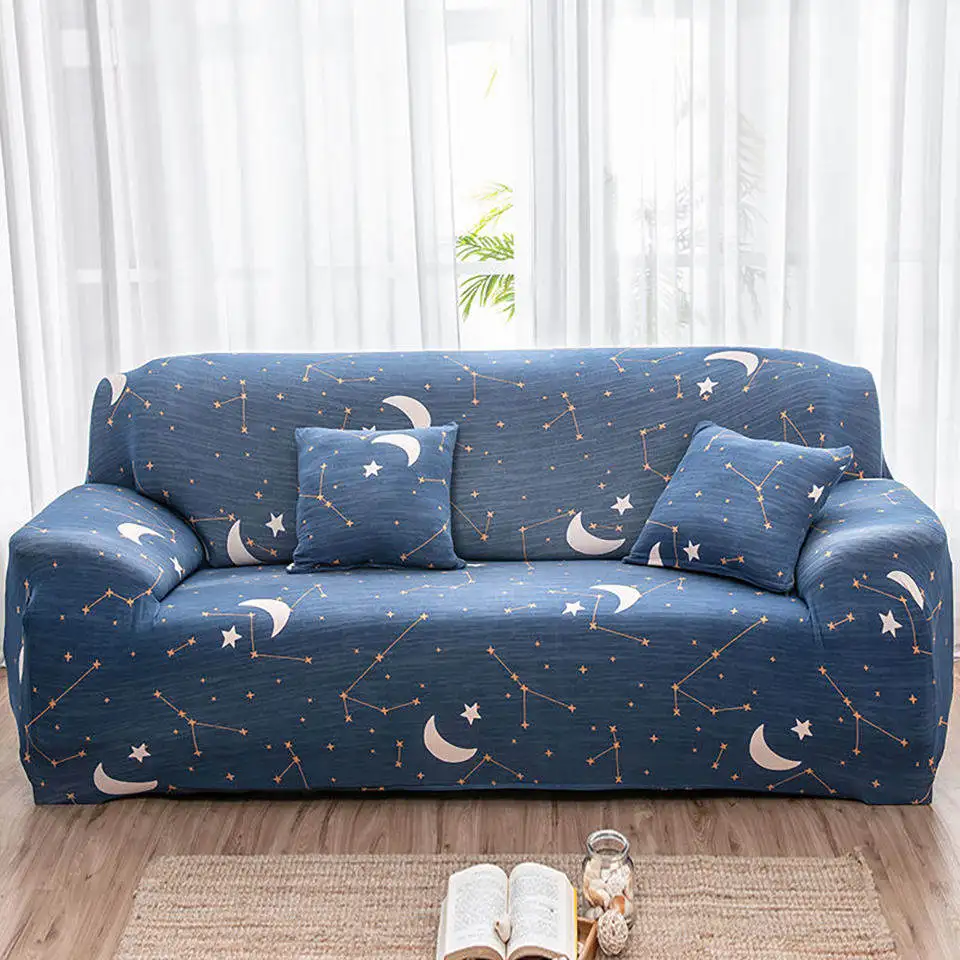 Эластичные чехлы для диванов с принтом, чехлы для диванов для гостиной, евро чехлы для диванов, универсальные эластичные секционные Угловые чехлы для диванов - Цвет: 8