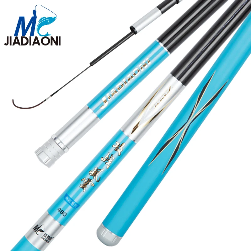 

JIADIAONI 3.6m-7.2m 28 tune fish gongzhan Carbom Long Taiwan Fishing Rod Telescopic Fly Carp Fishing Pole Fishing Tackle