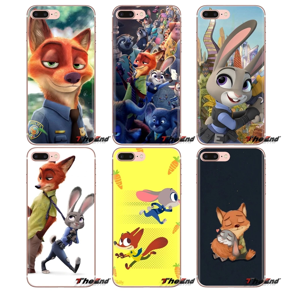 For iPod Touch Apple iPhone 4 4S 5 5S SE 5C 6 6S 7 8 X XR XS Plus MAX Soft Transparent Cases Covers Zootopia desktop wallpaper |