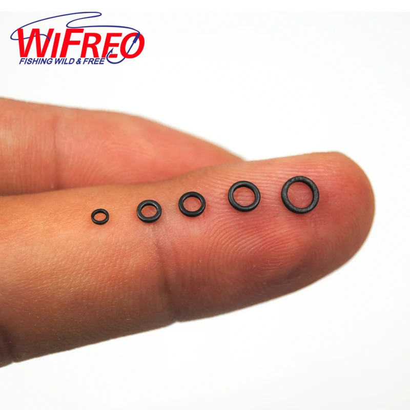

500PCS Small O Rig Ring for Carp Fishing Matt Black Color Circle Chod Rig Terminal Accessories Wholesale