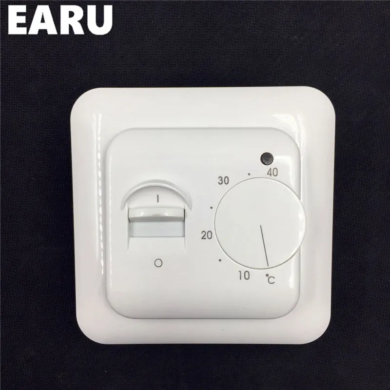 

Free Shipping 16A Room Thermostat Warm Floor Underfloor Heating Mechanical Thermostat Temperature Controller with Sensor Probe