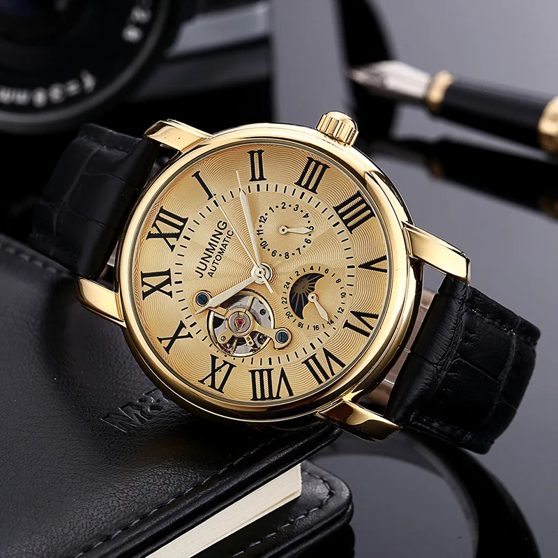 

New Fashion Trend Five-needle Three-plate Men's Waterproof Watches Tourbillon Automatic Mechanical Men Watch Business Male Watch
