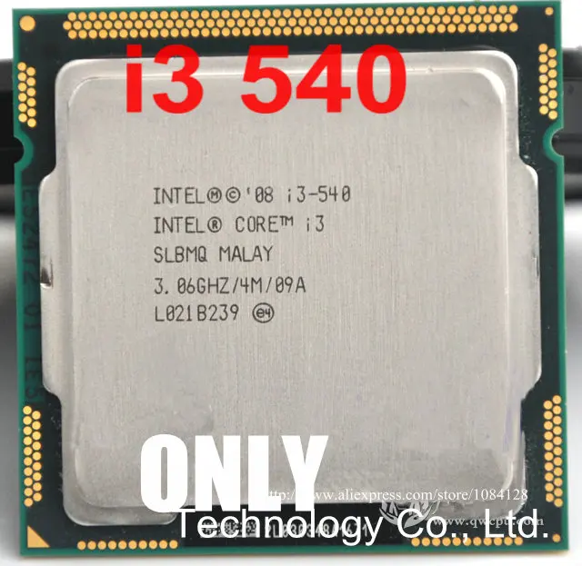 free shipping intel Core i3 540 Processor 3.06GHz 4MB Cache LGA1156 Desktop CPU core processor