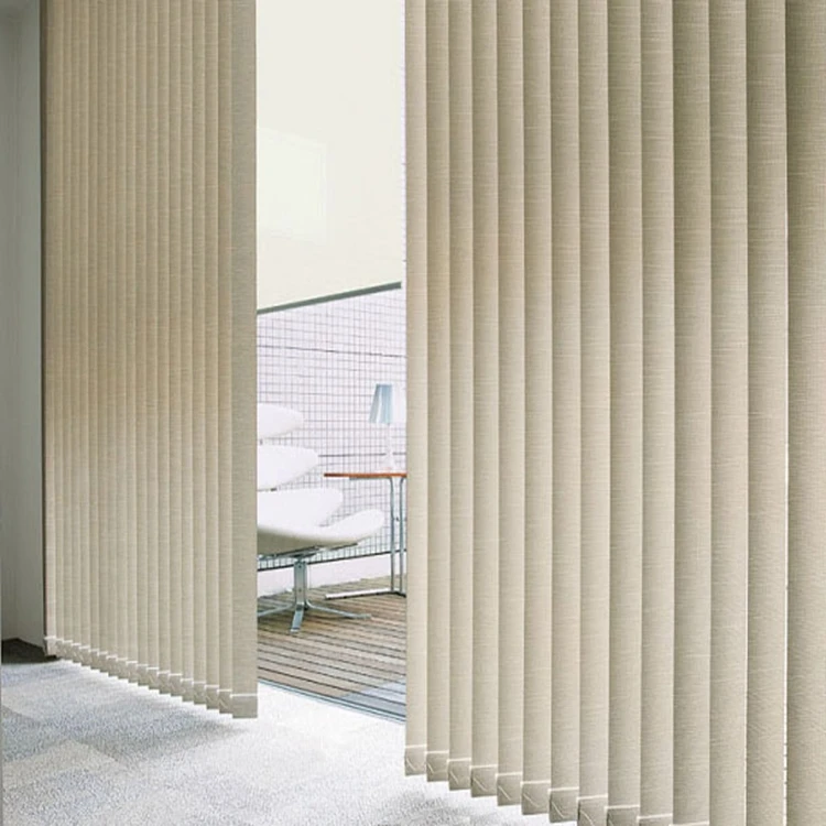Custom Pvc Vertical Shutter Shade Turn Rod Type Shutter Texture