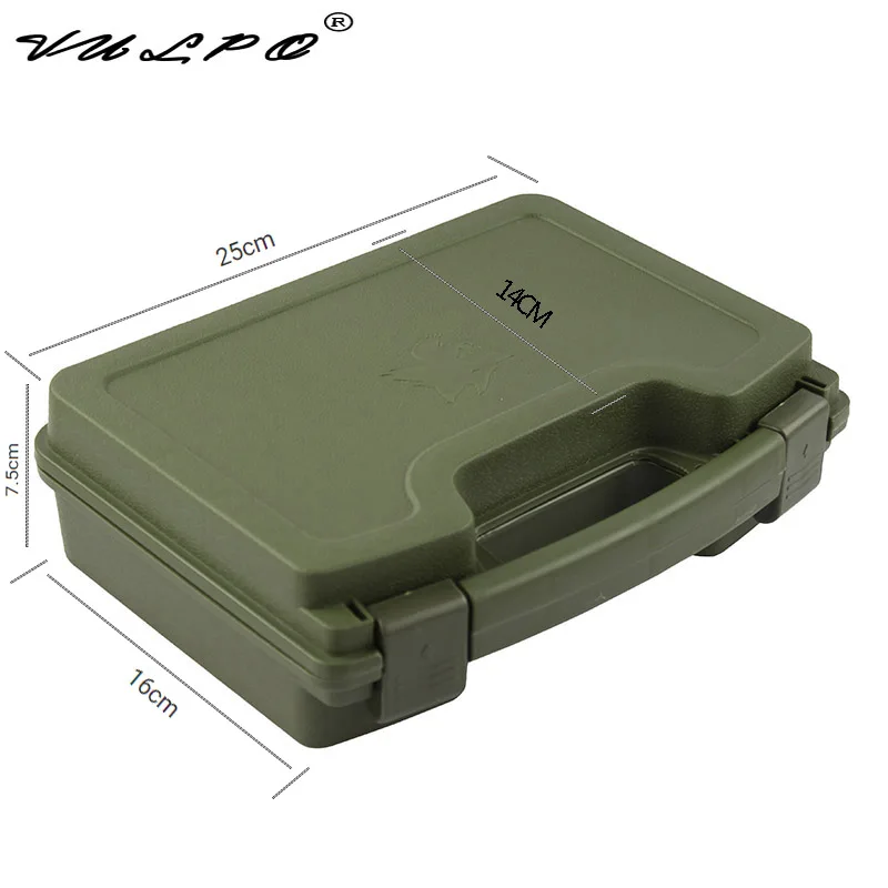 

ABS Pistol Case Tactical Hard Pistol Case Gun Case Padded Foam Lining for hunting airsoft