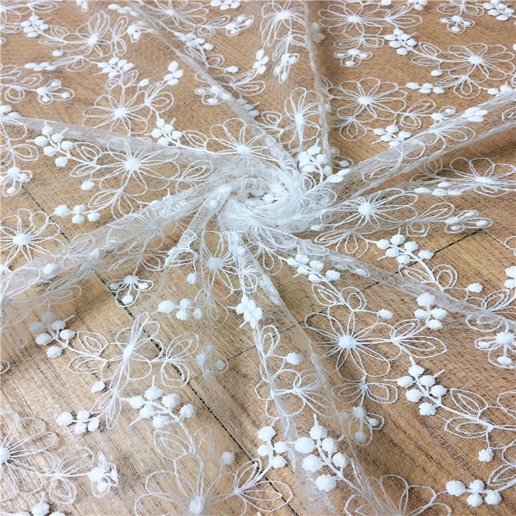 Тонкий тюль полиэстер вышитый цветок кружевная ткань diy ремесло модное свадебное платье одежда занавес decora аксессуары MT68
