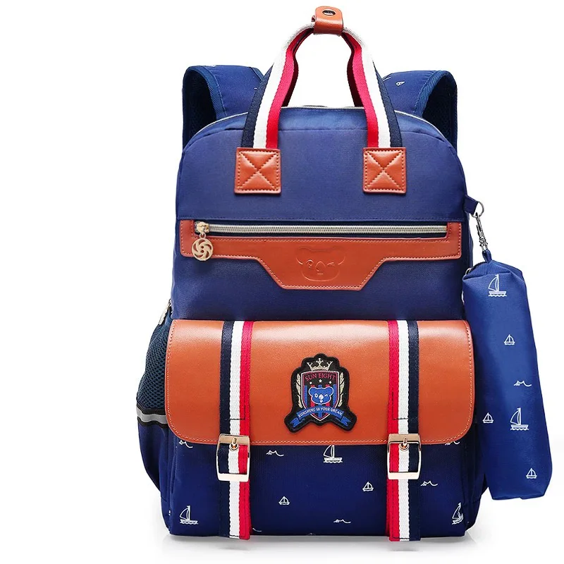 Солнечная восьмерка, ортопедический рюкзак, школьная сумка для девочек, рюкзак Оксфорд, детский школьный рюкзак, школьные сумки для девочек, сумка, 6 цветов - Цвет: Blue