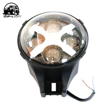 12 шт./лот) 6000 k 6 ''светодиодная противотуманная фара 40 Вт 8000 лм вспомогательный свет hi/lo луч желтый светодиодный автомобильный бампер свет для jeep wrangler