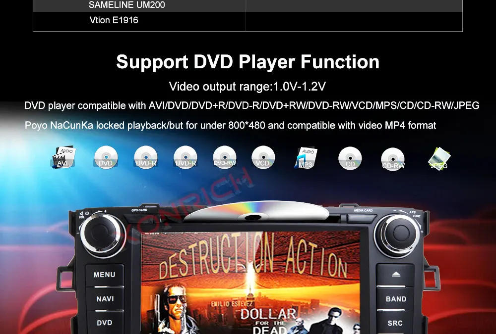 Cheap 2 Din Car Radio GPS Car DVD Player For Toyota Corolla /AURIS/Altis/2012 2013 Tape Recorder Stereo FM 3G 10