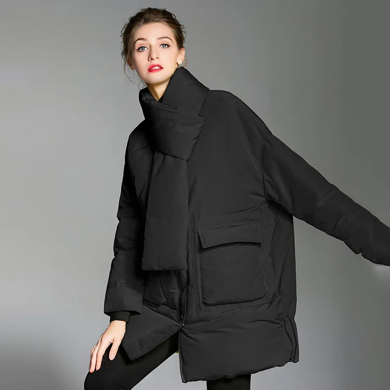 Neige D'hiver Canard Duvet La66 Lâche Grande Qualité Européenne 2019 Vêtements 90 Femmes Oversize Parka jaune Noir Taille Blanc De Porter Veste Supérieure Manteau Chapeau XTpxq8w