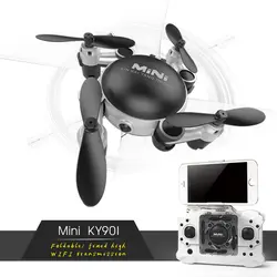 Бесплатная доставка KY901 RC Quadcopter Wi Fi FPV системы 0.3MP светодио дный LED флип 4CH мини Drone bnf вертолет для внутреннего открытый игрушка