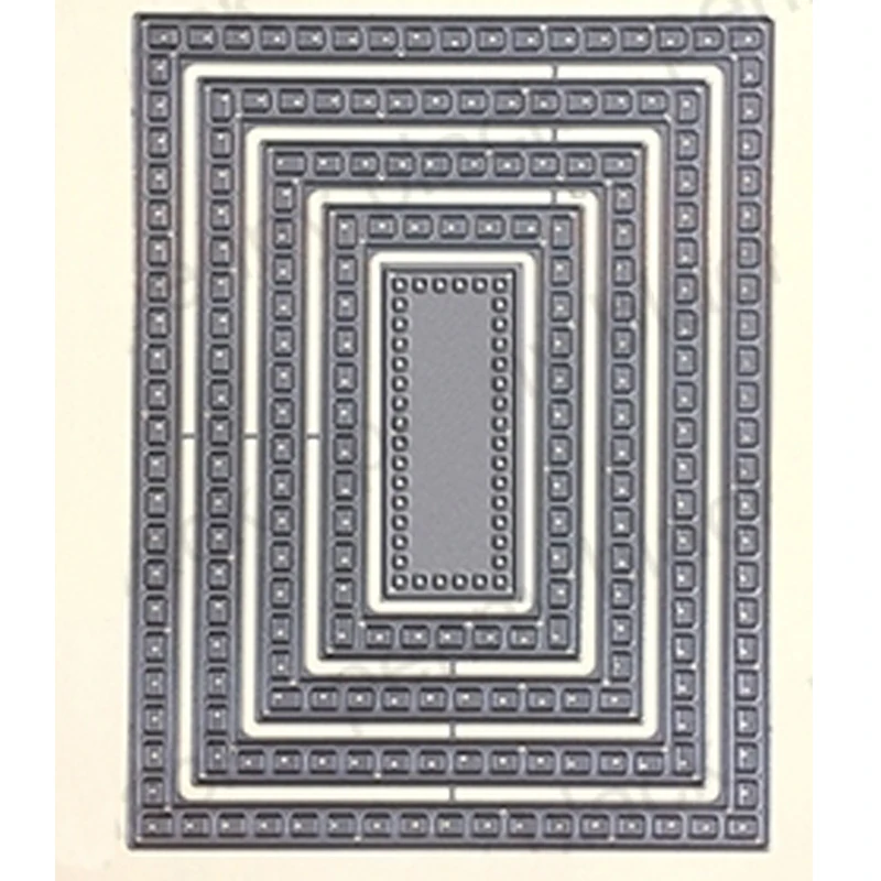 

Square Frames Background 120*90mm Metal Cutting Dies Scrapbooking Album for DIY Photo Card Craft Embossing Die New 2019
