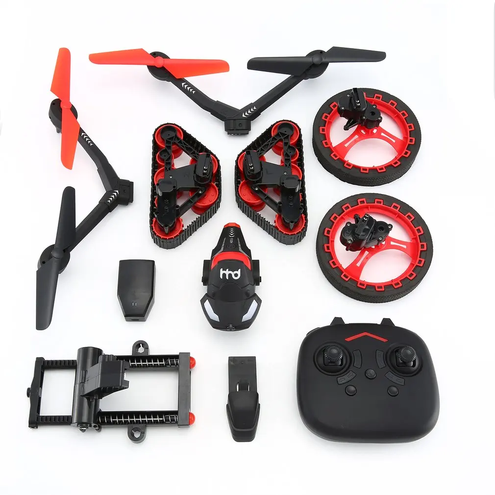 

H3 3-in-1 6-axis RC Drone UFO Aircraft & Space Car & Bounce Car Vehicle Multi-functional Aircraft Vehicle Quadcopter Toy