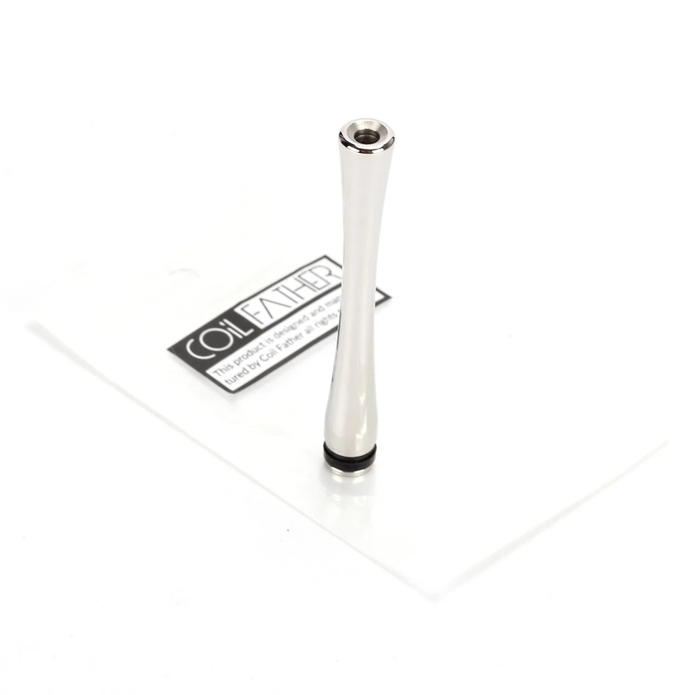 Дрип тип Coil Father 510 для электронной сигареты серебро пробы дрип с широким