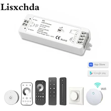 Светодиодный диммер 12 В 24 В ШИМ 2,4G светодиодный сенсорный RF беспроводной пульт дистанционного управления 5 в 36 В умный Wifi диммер контроллер для одноцветной светодиодной ленты
