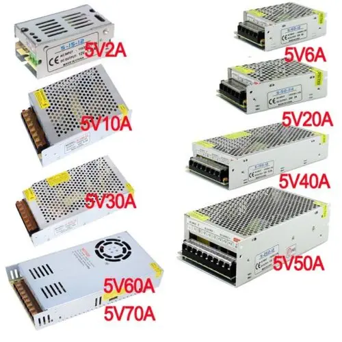 AC 110 V 220 к DC 5V 12V 24V переключатель питания Драйвер адаптер светодиодные полосы