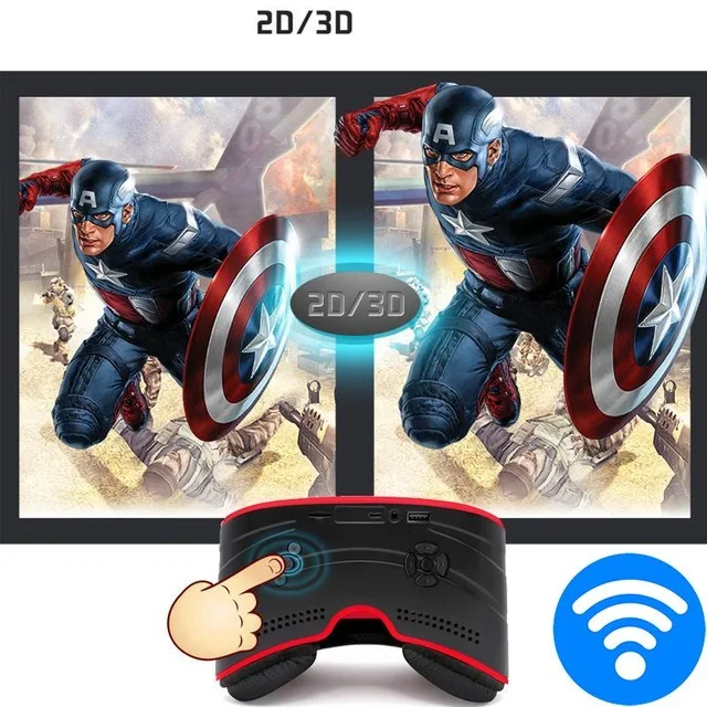 Glavey все в одном Гарнитура 3D VR box Android Allwinner A33 1 Гб+ 8 г wifi Bluetooth HD дисплей захватывающие 3D очки Виртуальная реальность