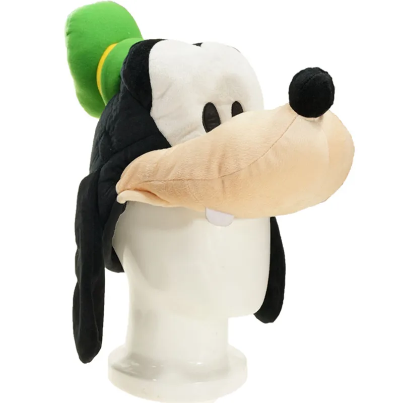 

Cartoon Anime Plush chef Gof Dog with green hat Winter Warm hat Adult Children Baby Movie Cute Animals dog Soft Cosplay Hat Caps